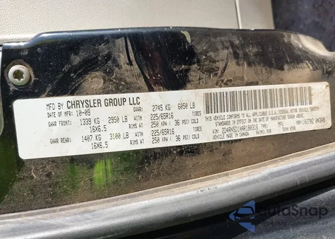 2010 Dodge Grand Caravan Sxt z USA, uszkodzony, nr VIN 2D4RN5D1XAR180316